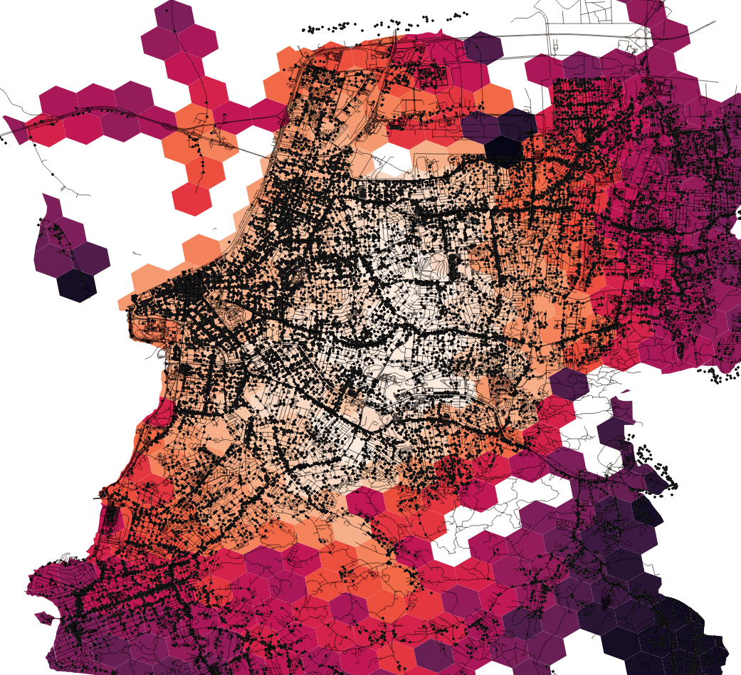 Visualização analítica de dados urbanos